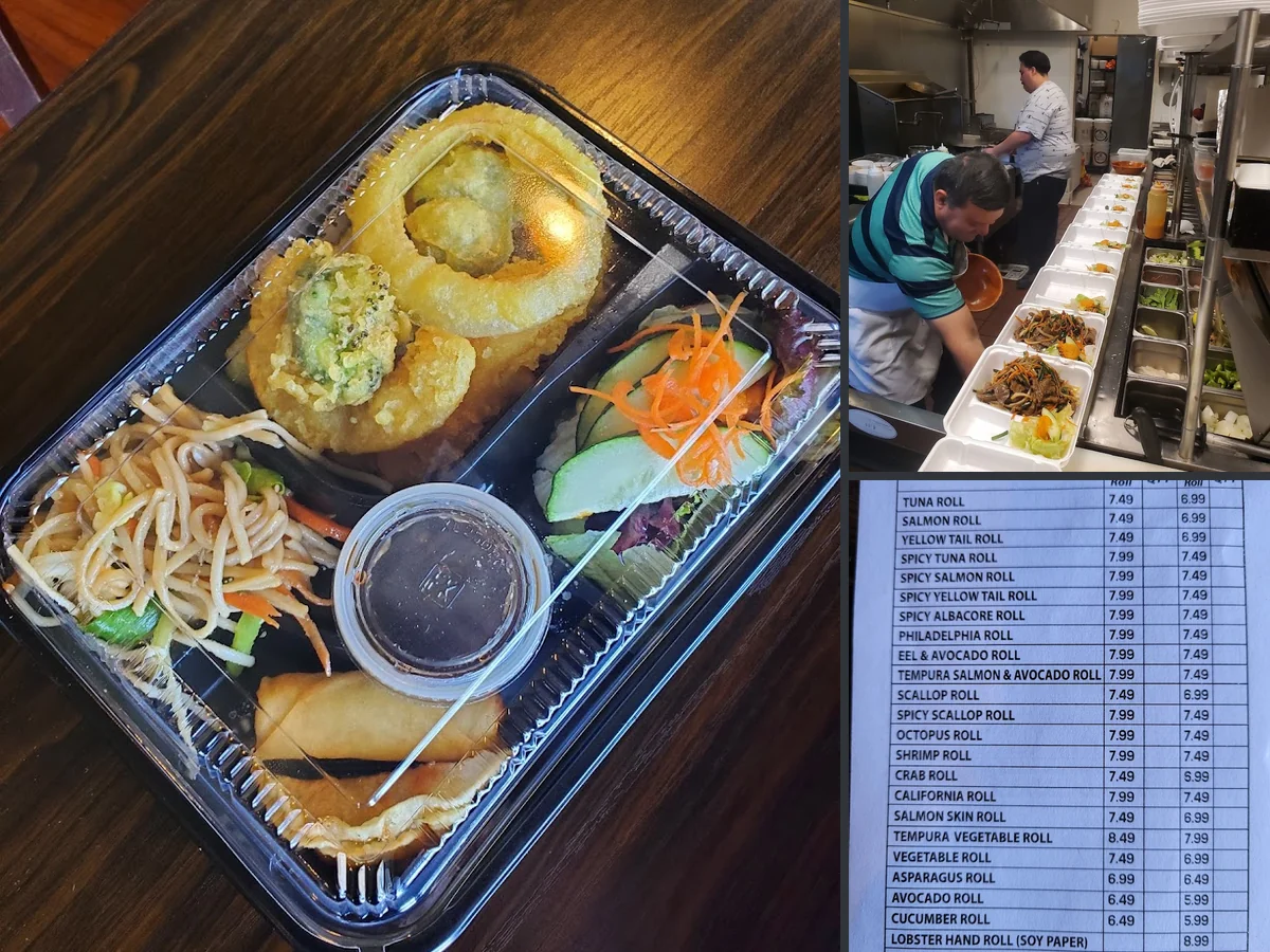 A spread of small plates and entrées.