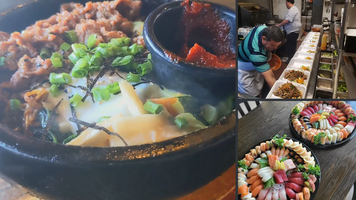 Japanese, Korean, Thai Plates